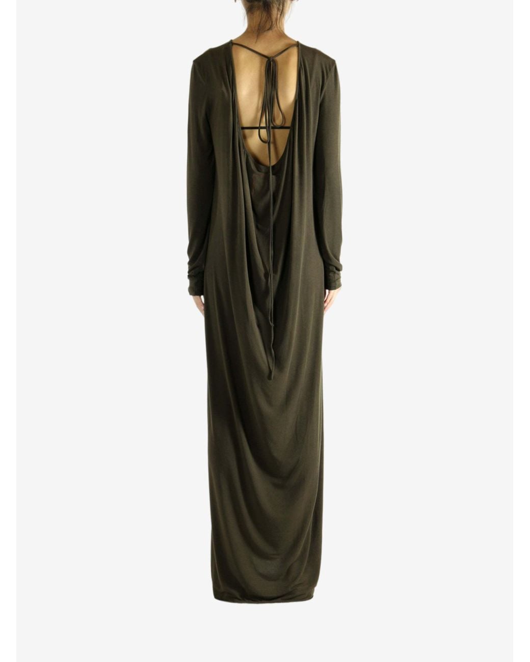 Uma Wang Green Long Sleeve Dress