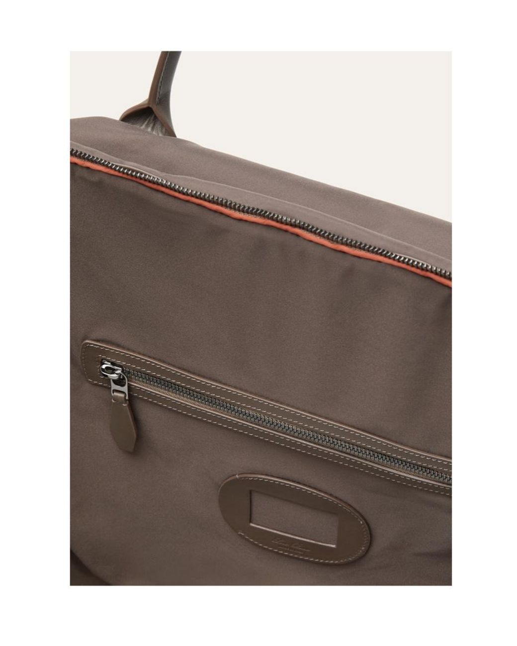 Loro Piana Brown Wind Duffle Bag for men