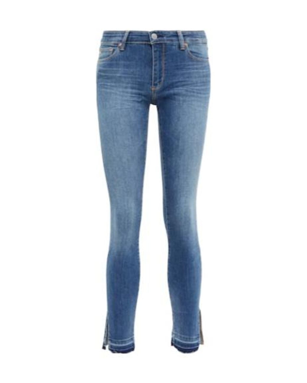 AG Jeans Blue Legging Ankle Mid-Rise Skinny Jeans