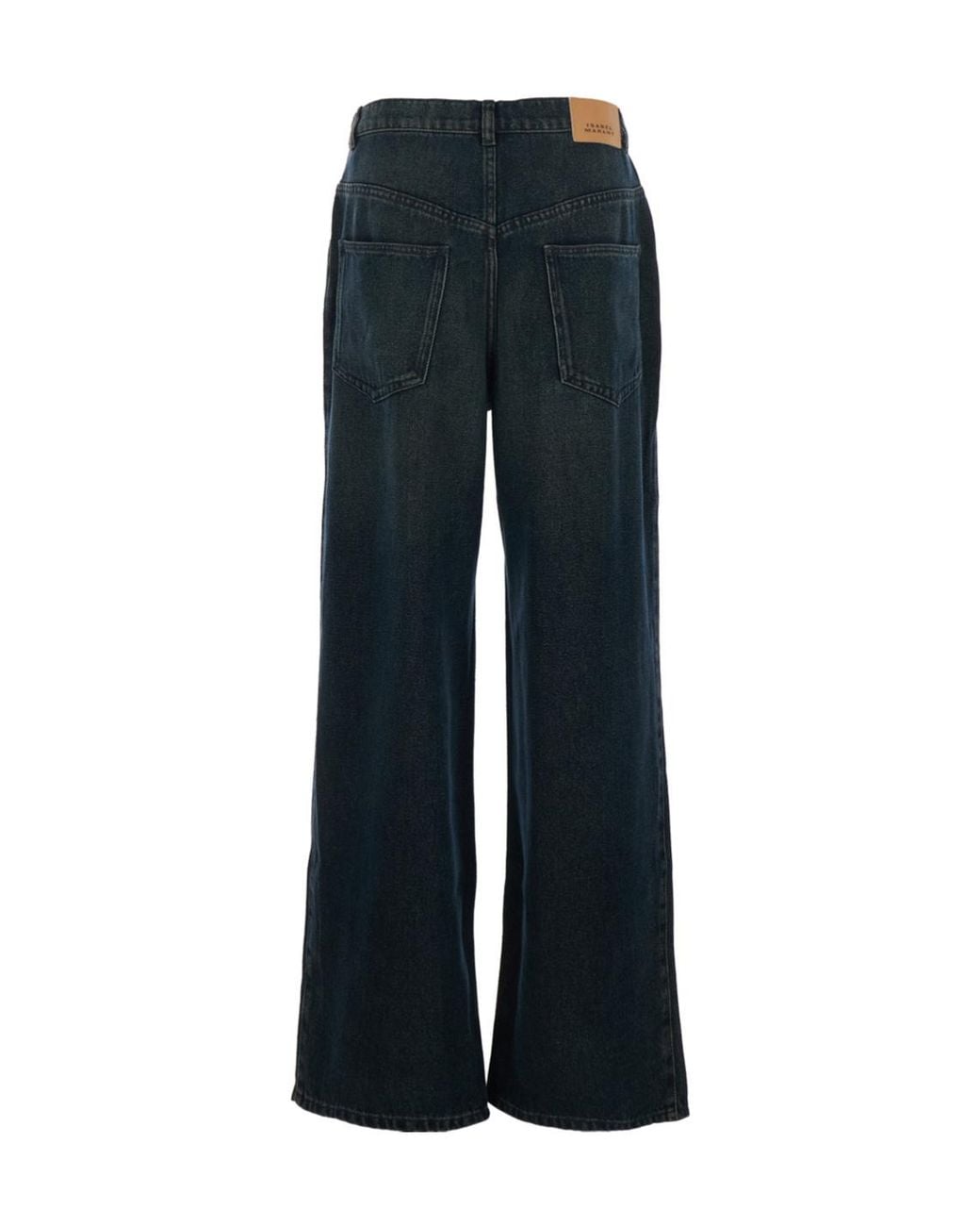Isabel Marant Blue Rodayna Pleated Jeans