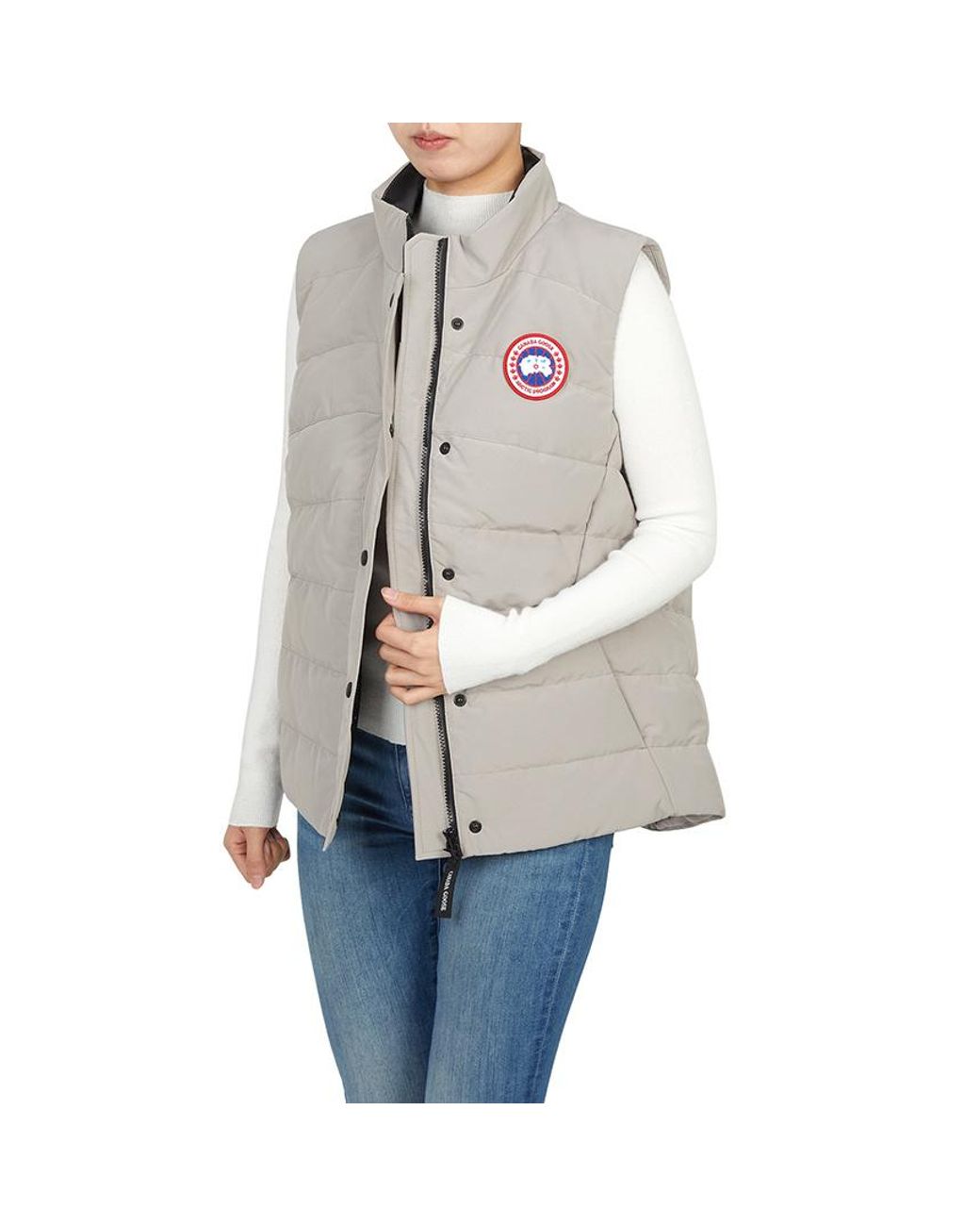 Canada Goose Pink Freestyle Vest Frontal Zip Closure