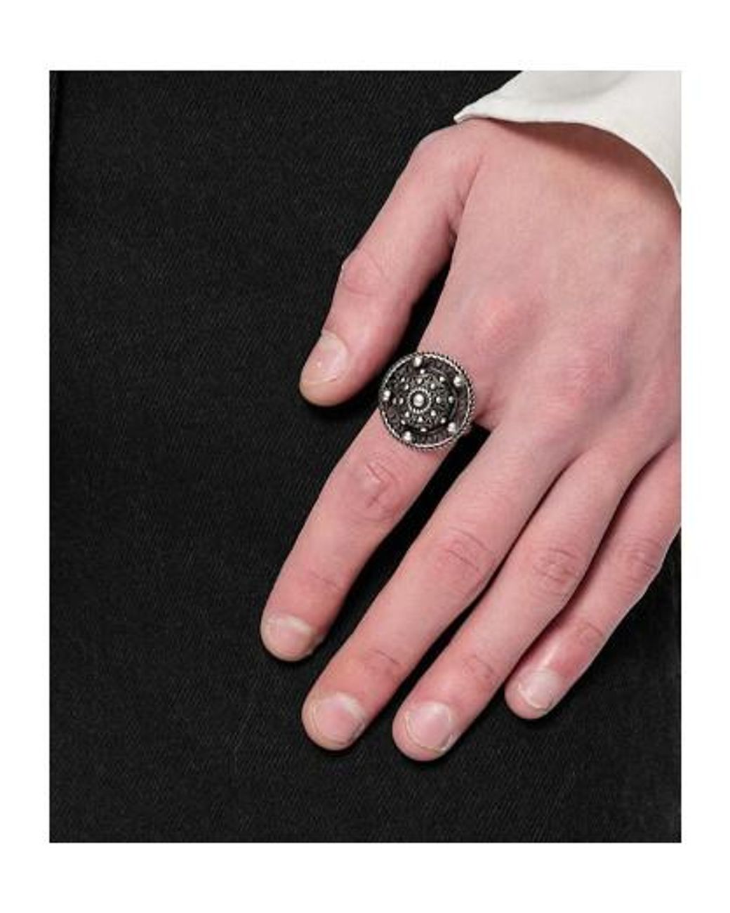 Ann Demeulemeester Multicolor Andro Lantern Dome Ring