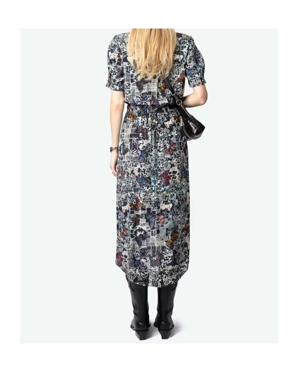 Zadig & Voltaire Gray Short Sleeve Dress