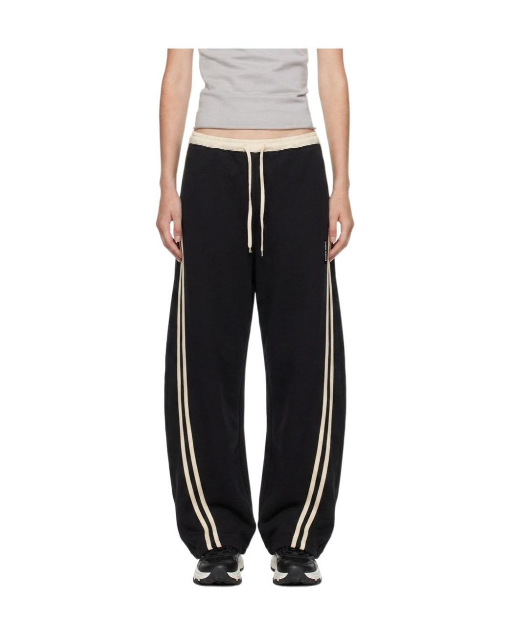 Marissa Chiara Black Drawstring Sweatpants