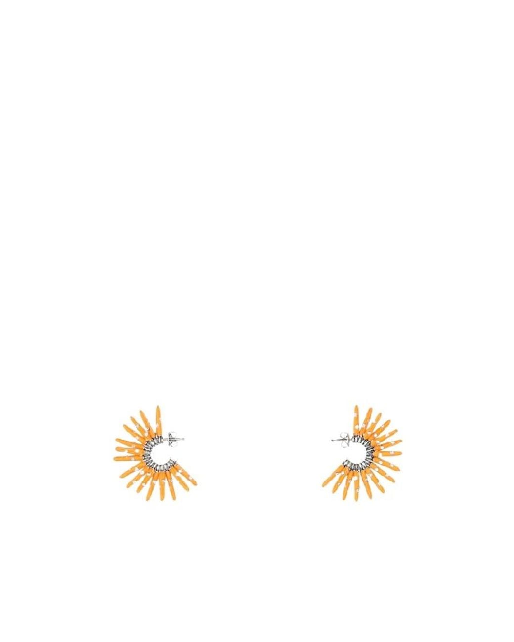 Bottega Veneta Metallic Embellished Earrings