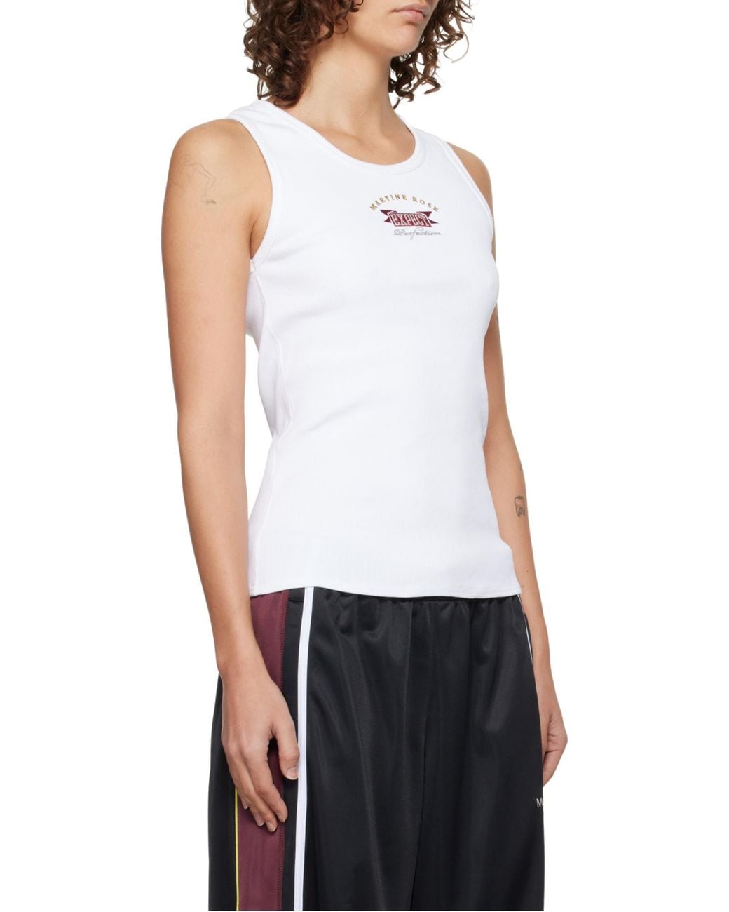Martine Rose White Sleeveless Vest for men