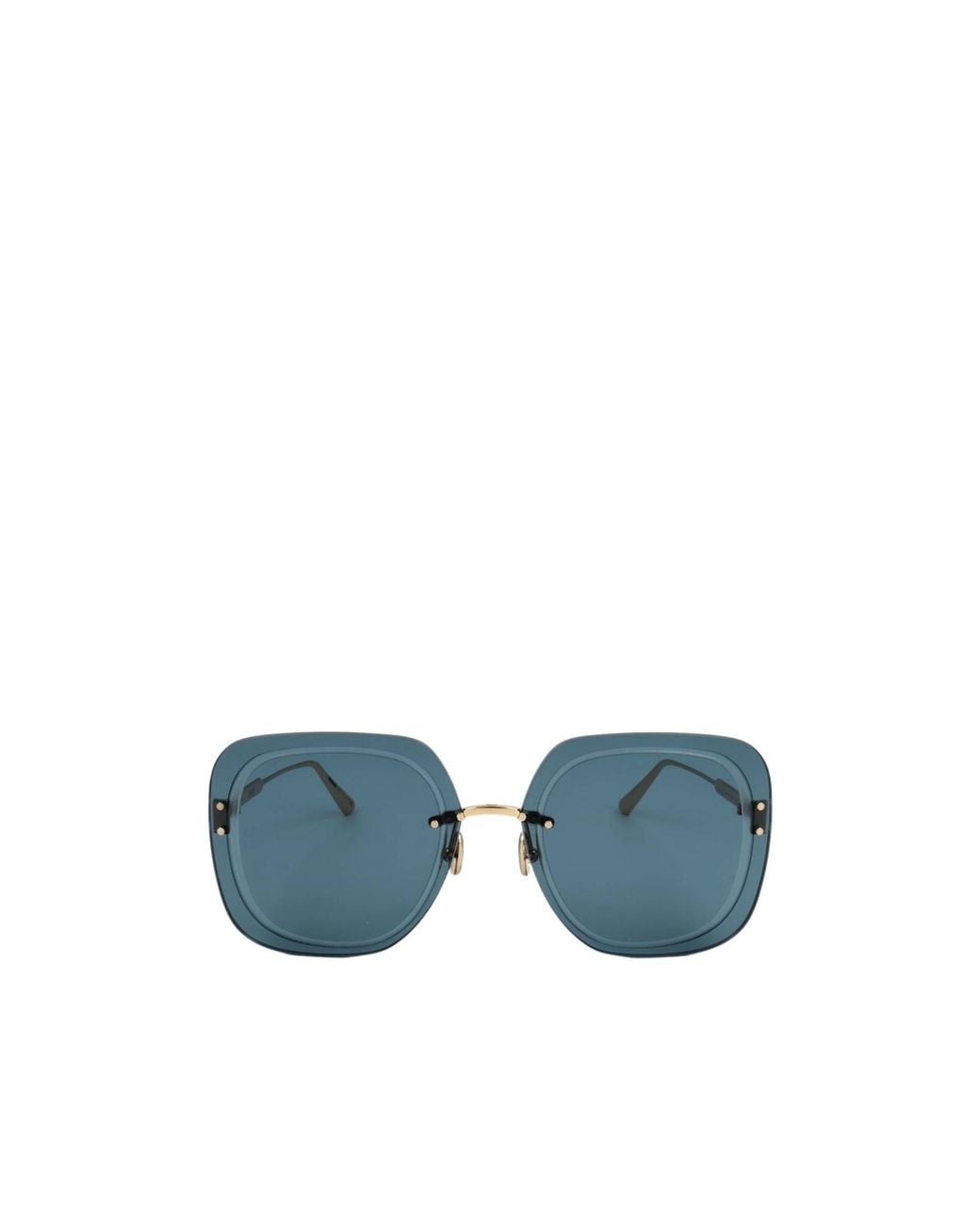 Dior Blue Rimless Sunglasses