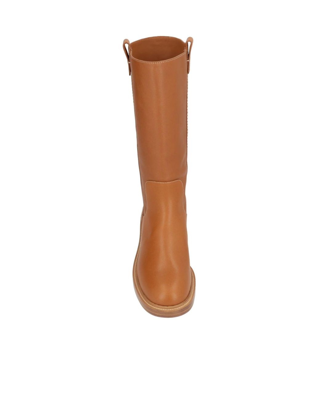Chloé Brown Simple Leather Boots