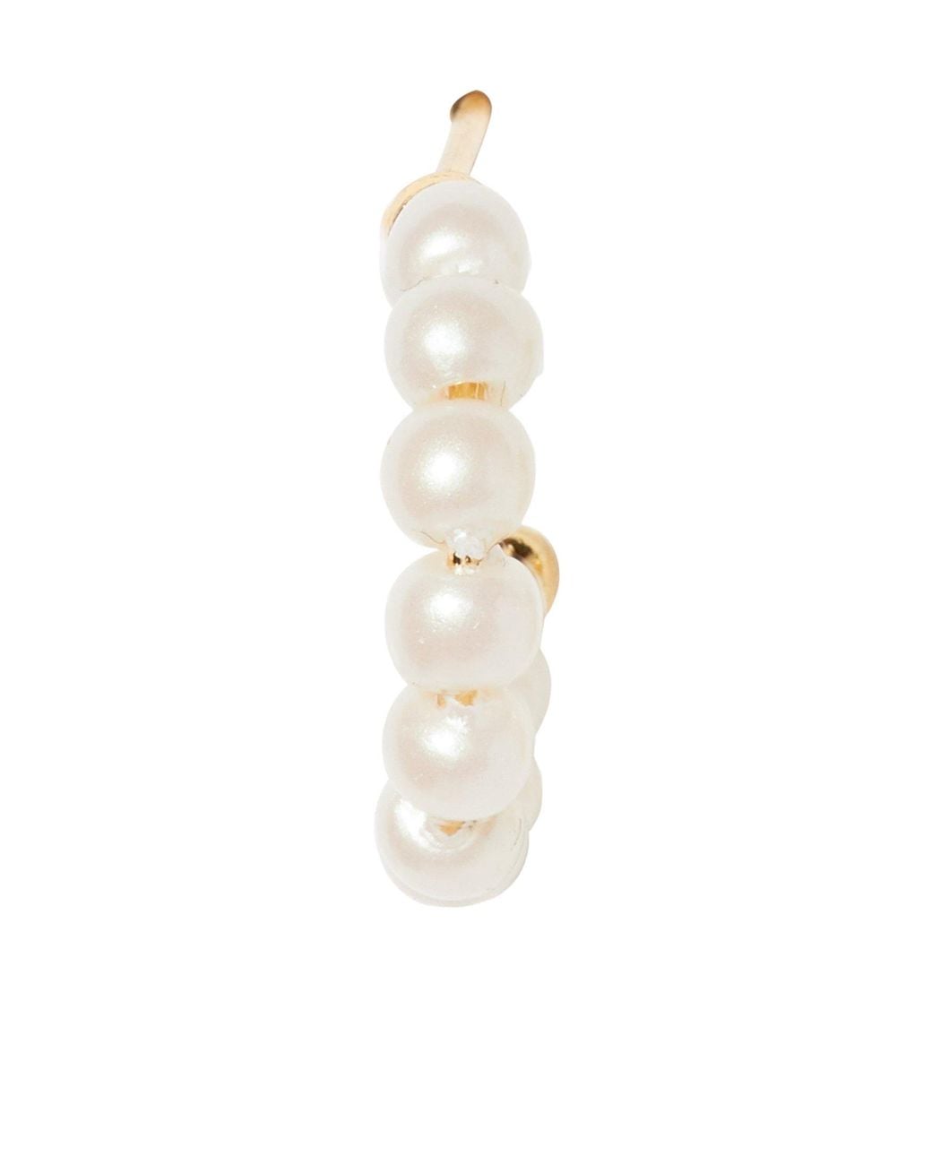 Kate Spade White Small Circular Earrings