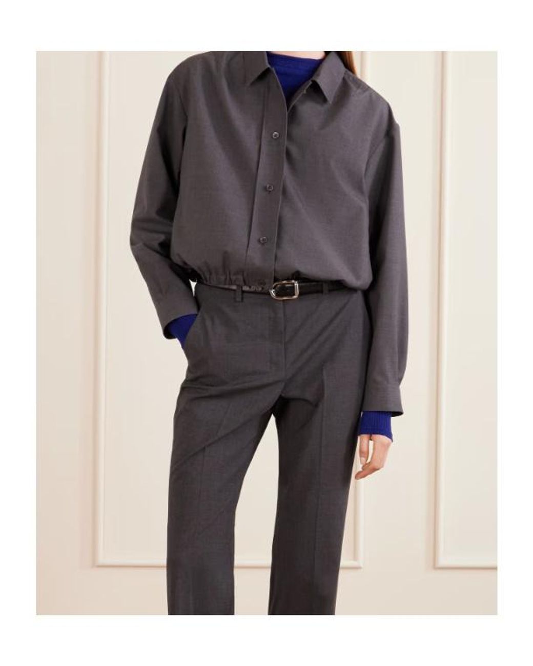 Jil Sander Gray Long Sleeve Shirt