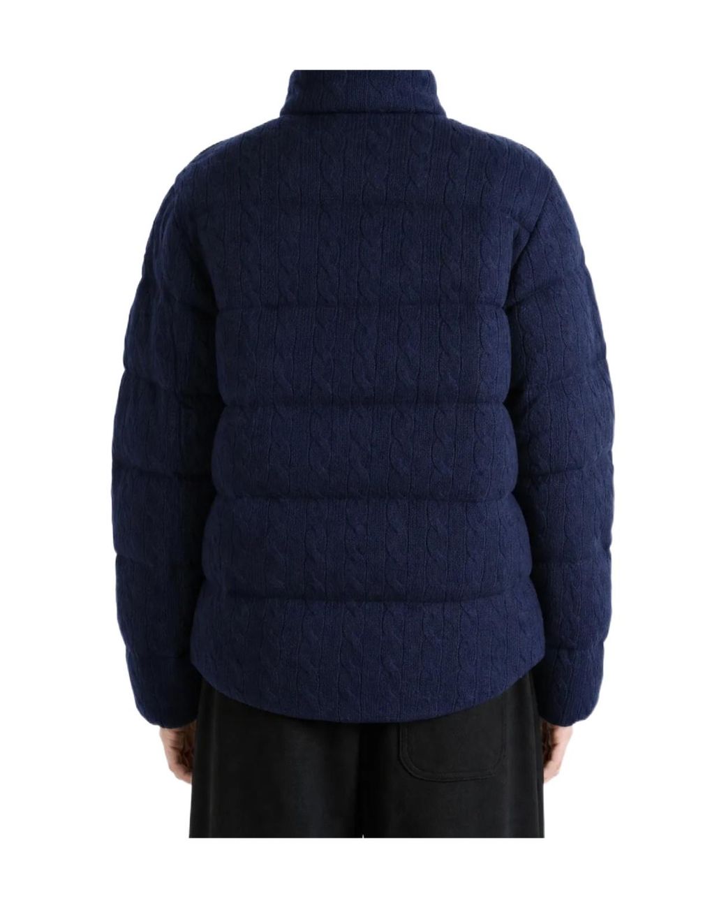 Polo Ralph Lauren Blue Cable-Knit Jumper Jacket for men