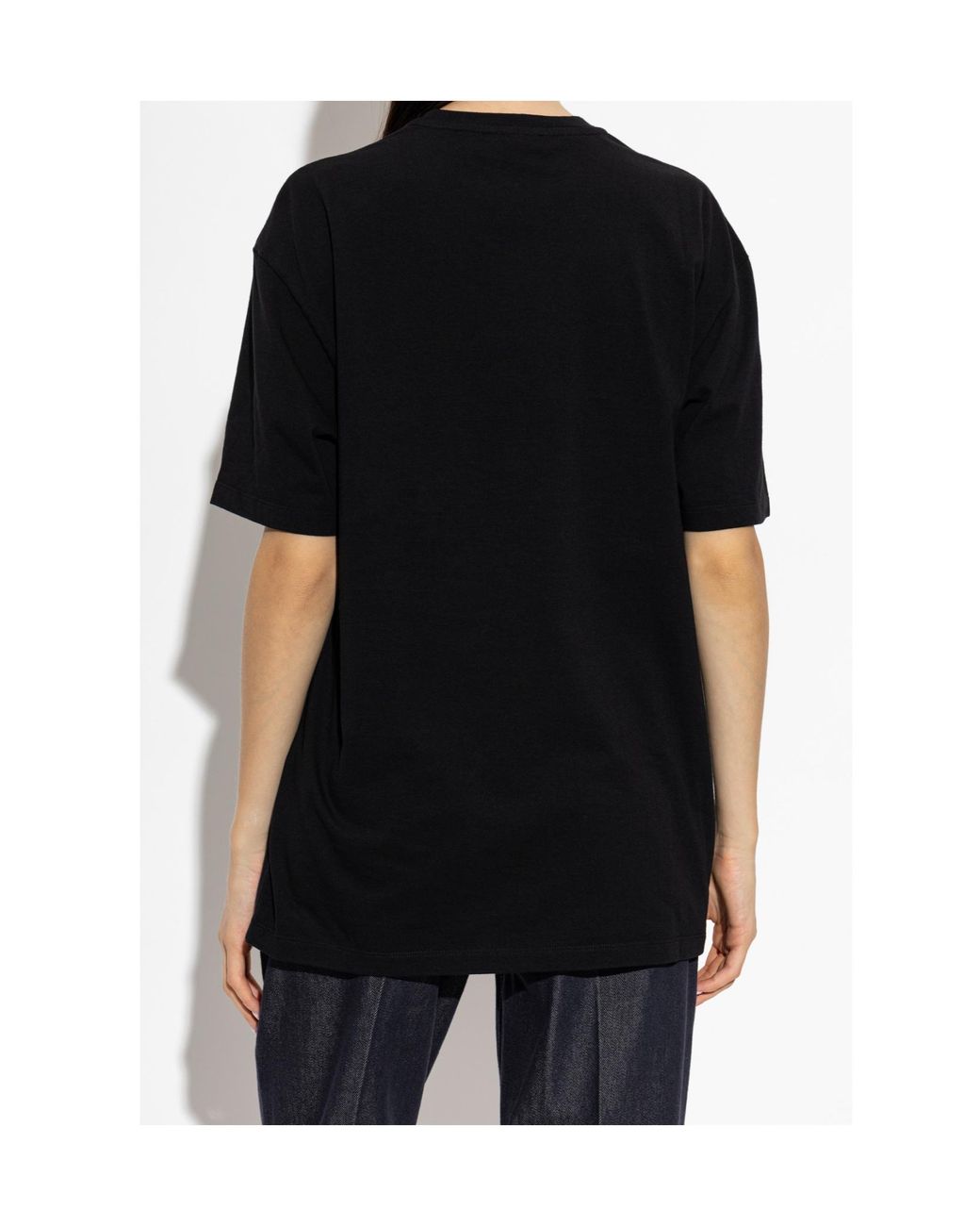 Etro Black Script Feather Print T-Shirt