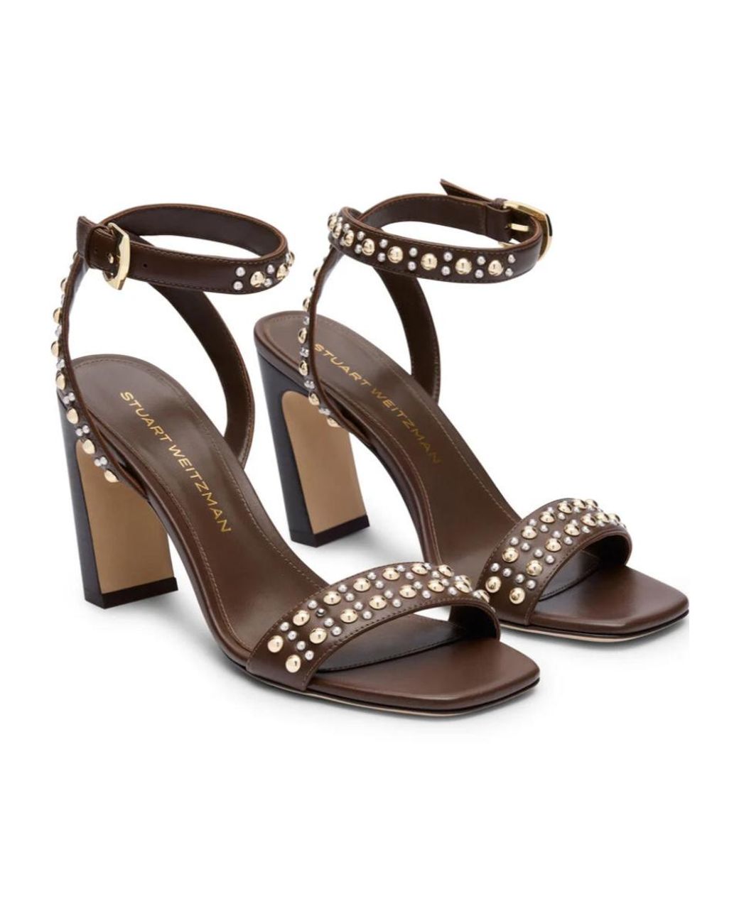 Stuart Weitzman Metallic Perry Sandal 85
