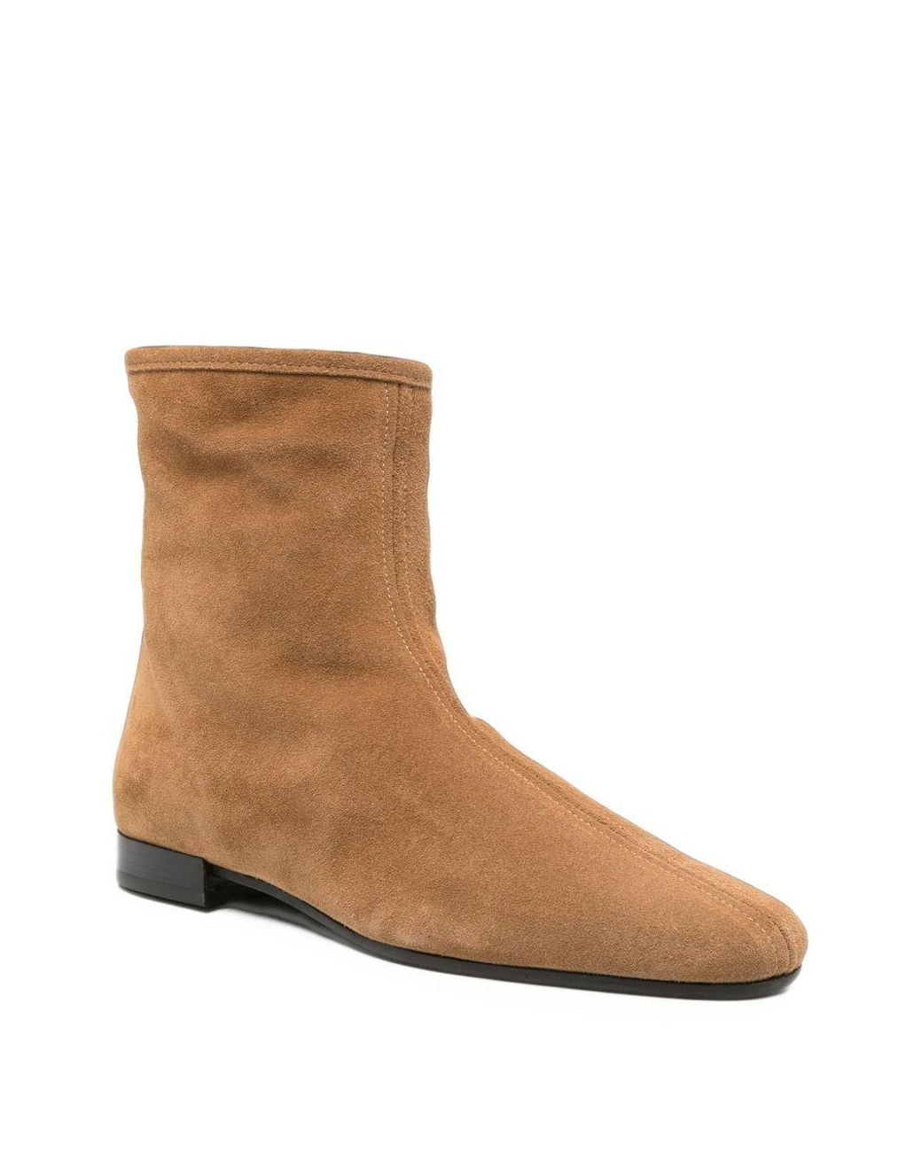 Totême Brown Zippered Ankle Boots