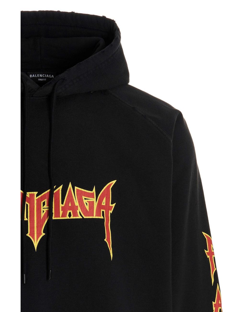 Balenciaga Blue Felpa Con Cappuccio Metal Hoodie Oversized Da Uomo for men