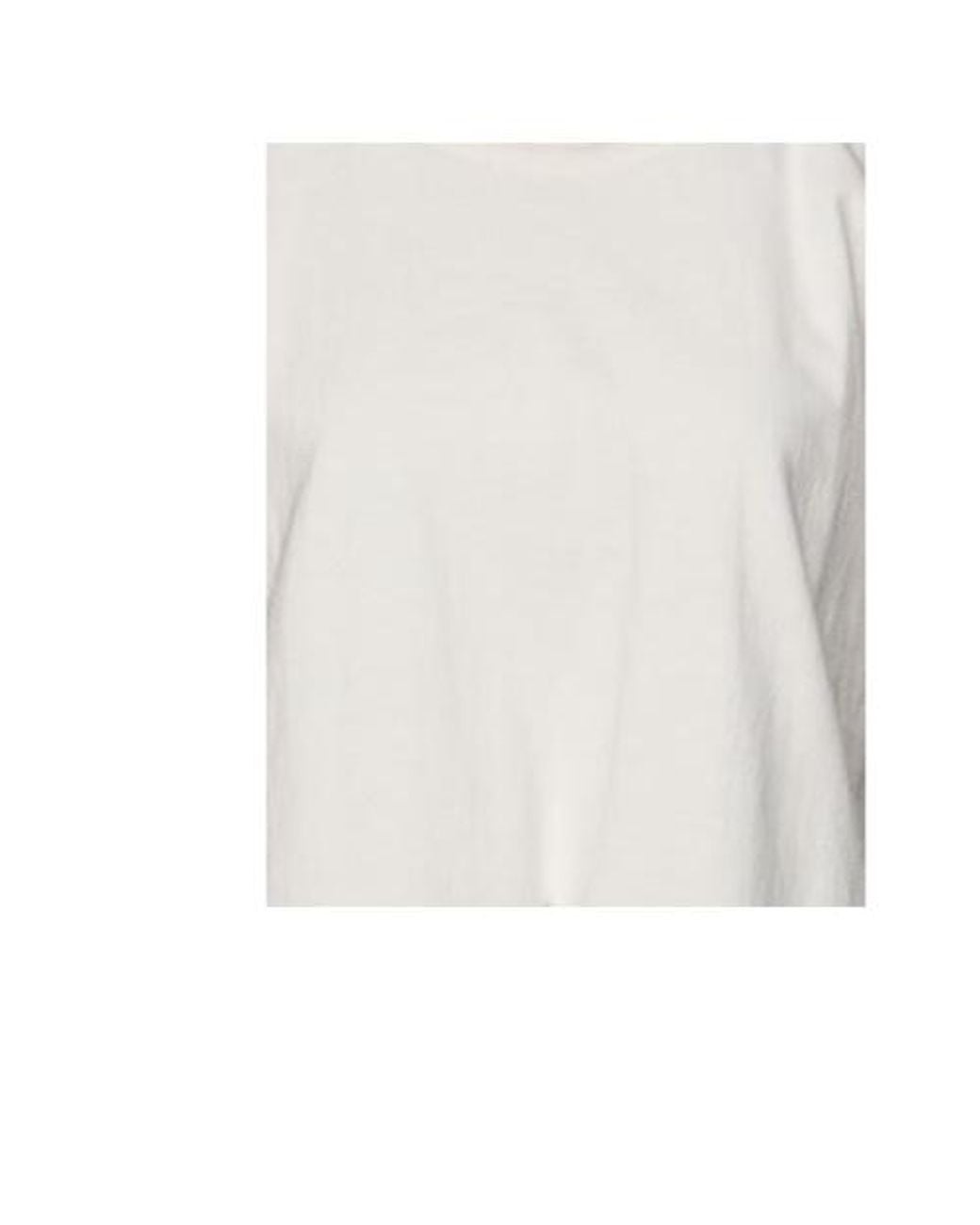 Isabel Marant White Short Sleeve T-Shirt With Ruffled Shoulders Split Tie Hem