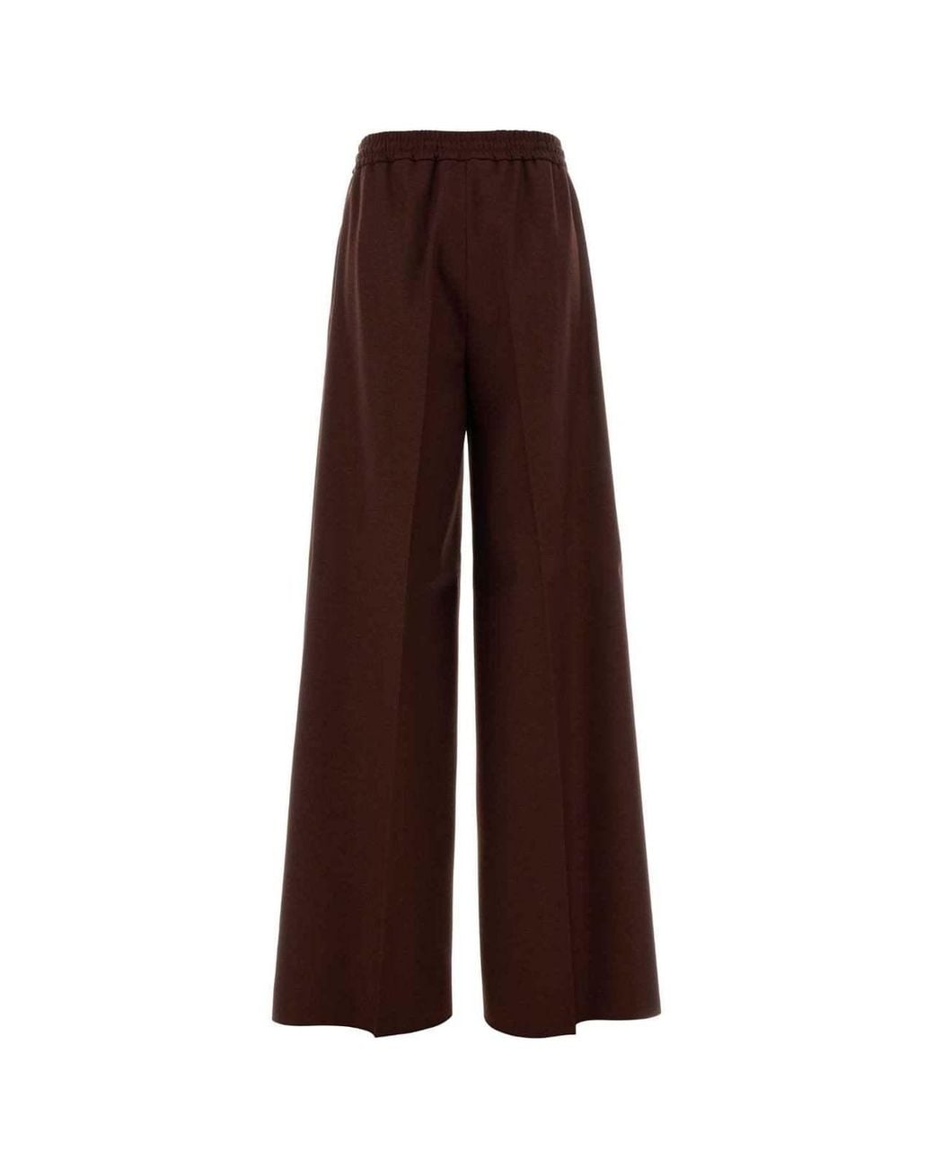 Max Mara Purple Slalom Drawstring Wide-Leg Pants