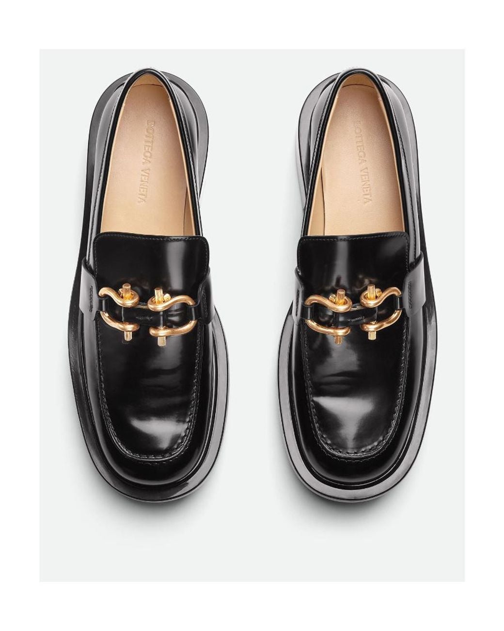 Bottega Veneta Black Monsieur Loafers for men