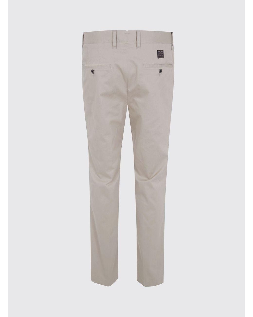 Incotex Gray Straight-Leg Trousers for men