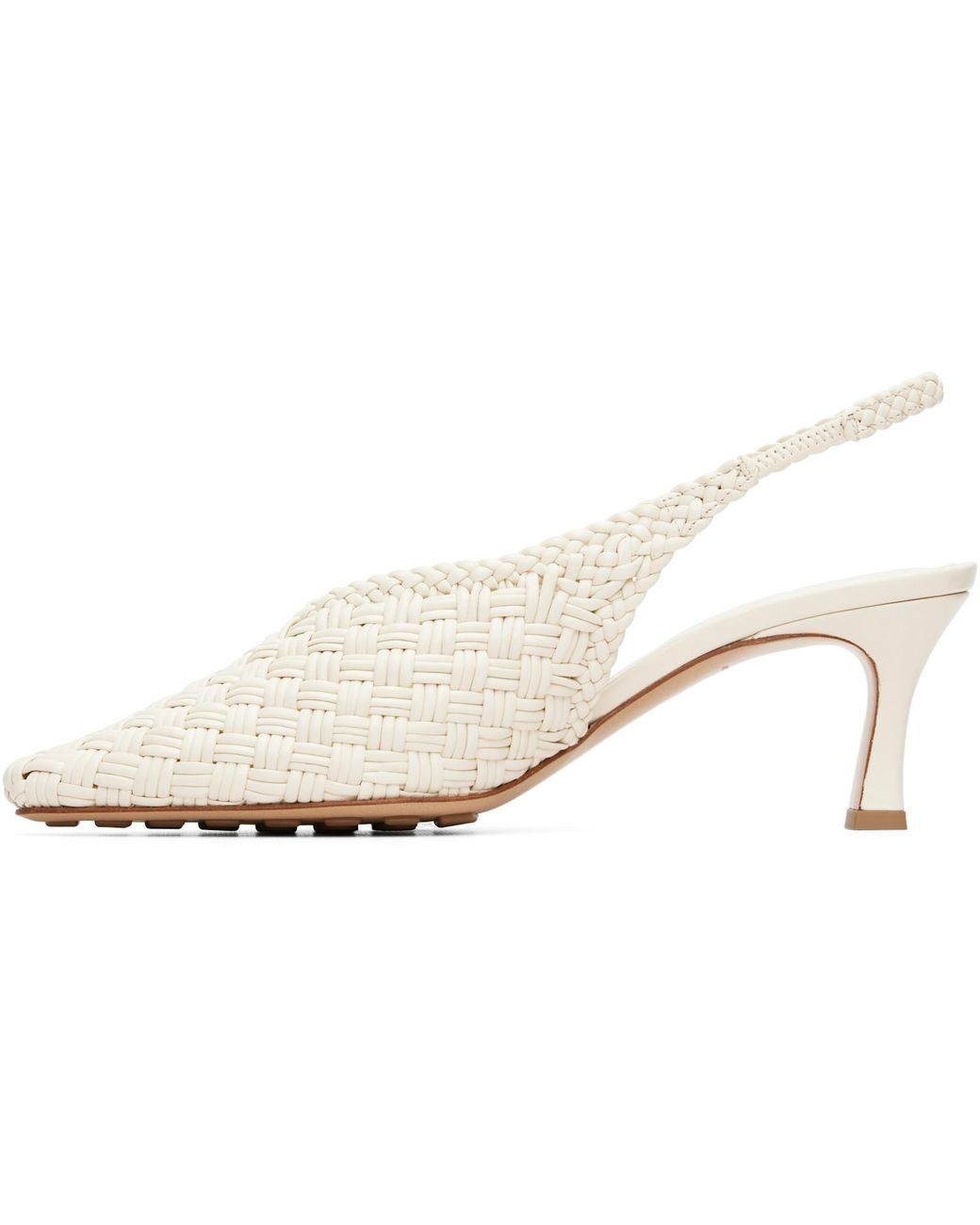 Bottega Veneta White Sofia High-Heeled Sandals