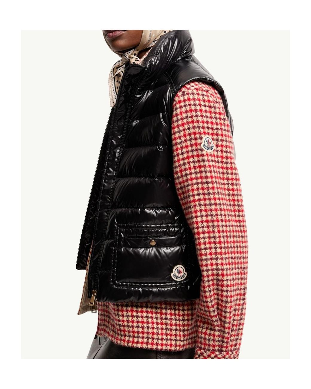 Moncler Black Waistcoats