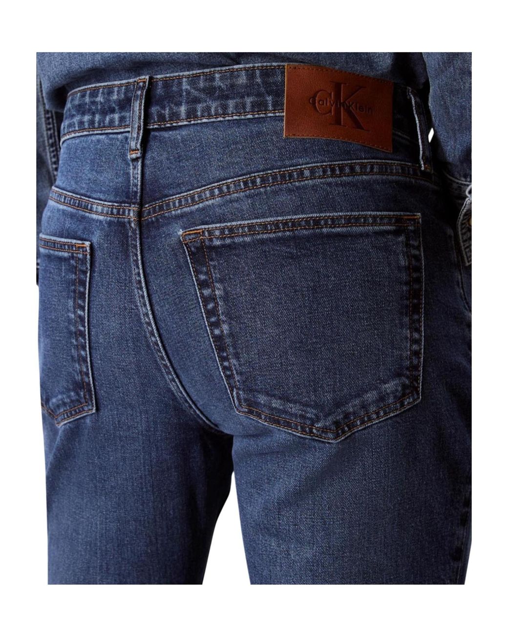 Calvin Klein Blue Straight Jeans for men