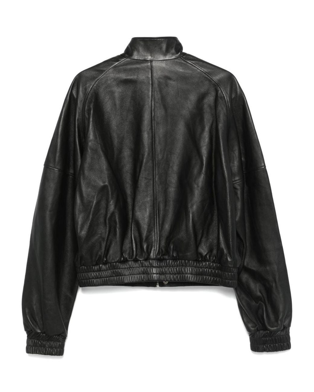 Lu'u Dan Black Blouson Leather Jacket for men