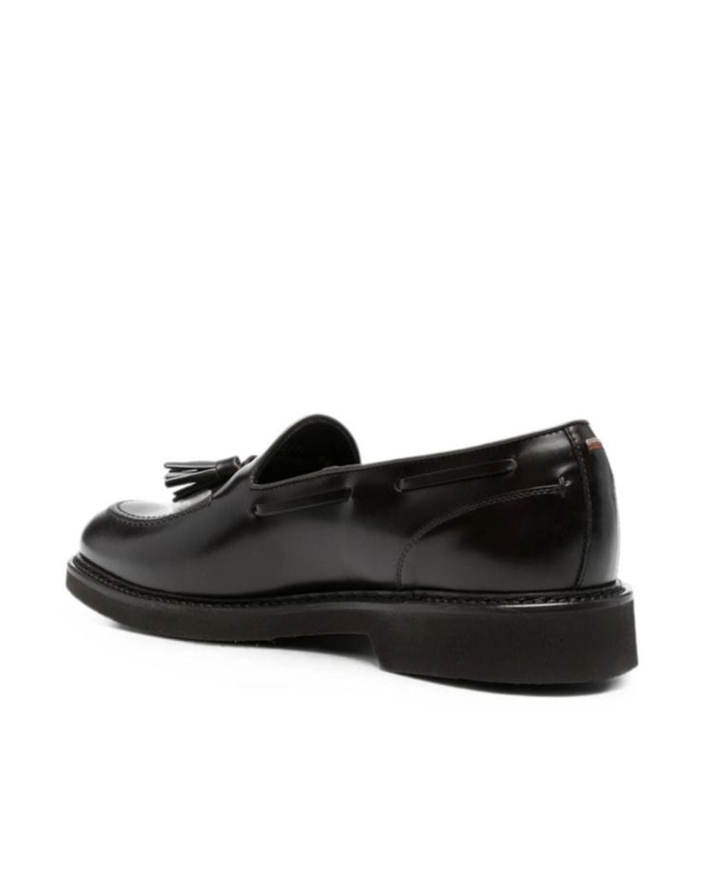 Canali Black Tassel-Detail Loafers for men