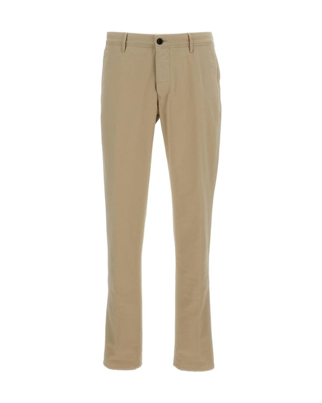 Incotex Natural Straight-Leg Cotton Trousers for men
