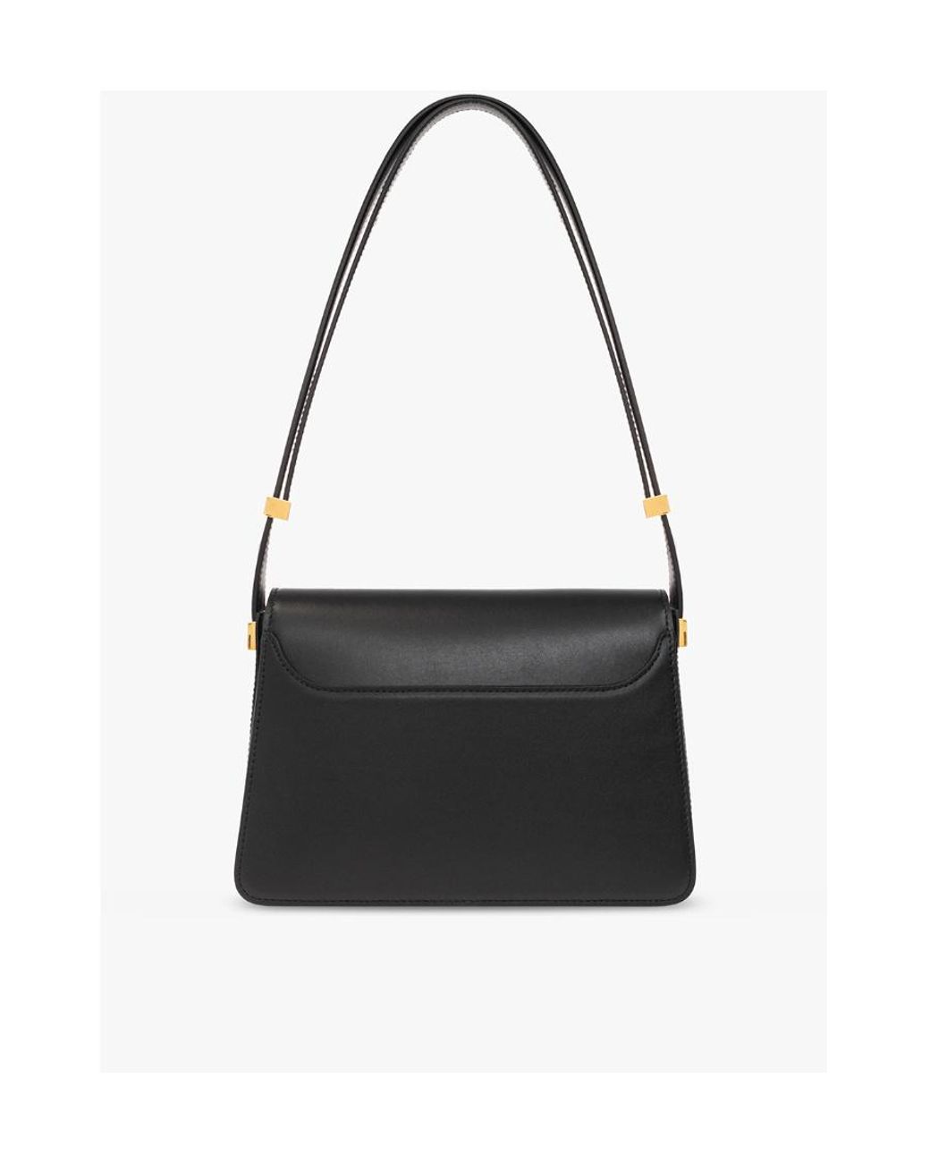 Lanvin Black Concerto Pm Foldover Top Shoulder Bag