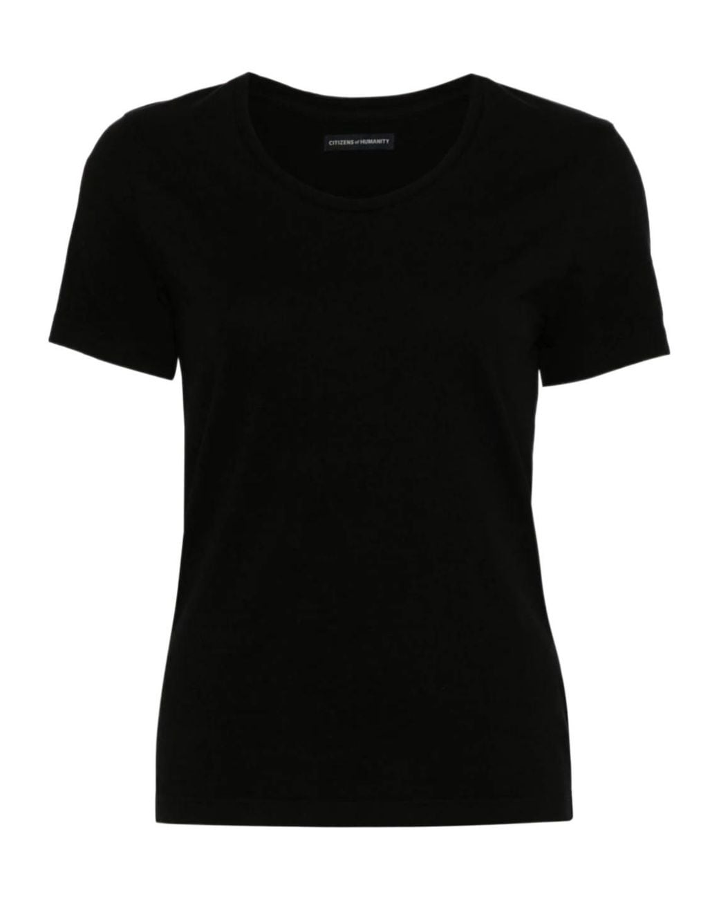 Citizens of Humanity Black Selena Short-Sleeve T-Shirt