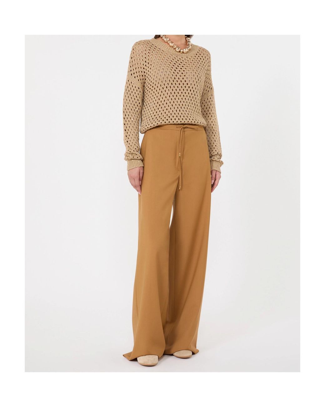 Max Mara Natural Studio Crisma Wide Leg Pants