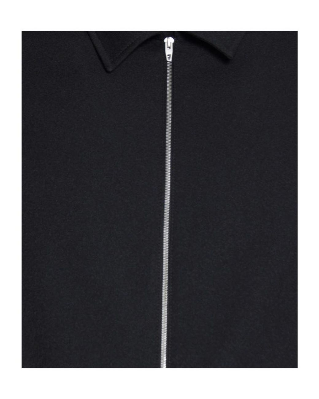 Jil Sander Black Zip-Up Long-Sleeved Jacket for men