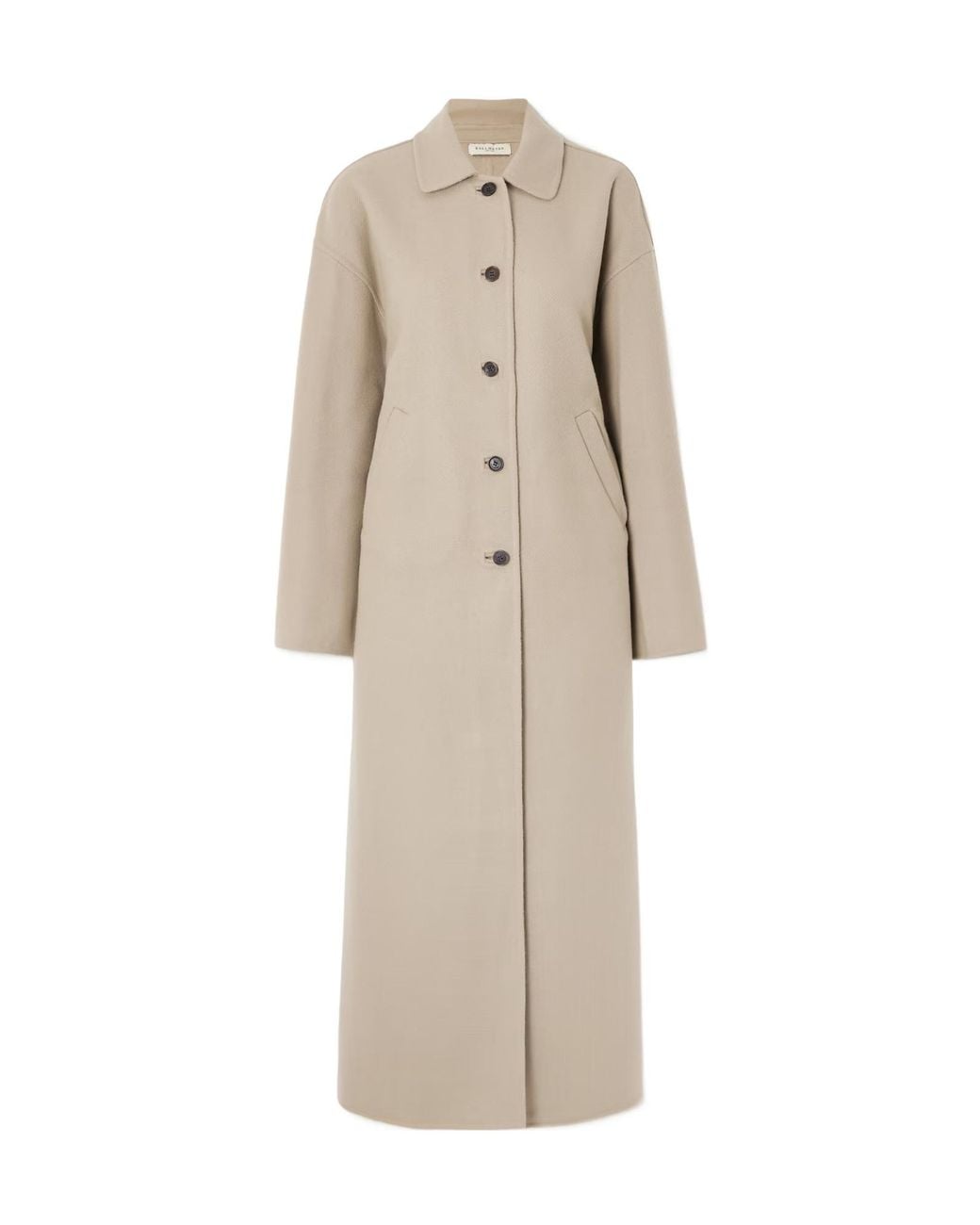 Kallmeyer Natural Constance Herringbone Wool-Blend Coat