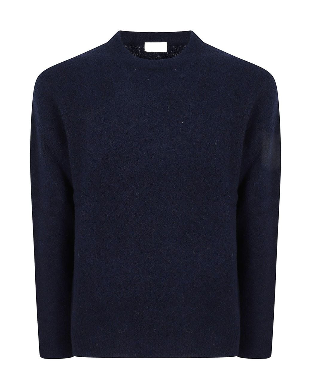 Ballantyne Blue Bouclé Crew Neck Sweater for men