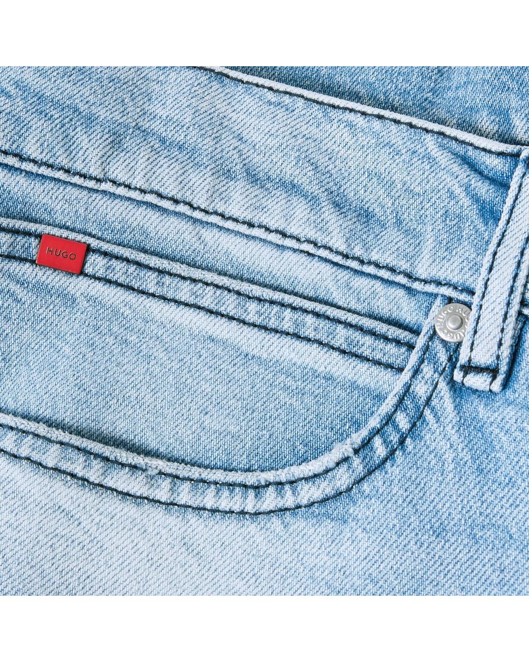 Boss Blue Simple And Form-Fitting Pants for men