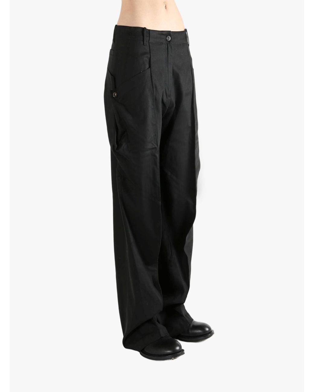 Kiko Kostadinov Black Centennial Wide-Leg Pants