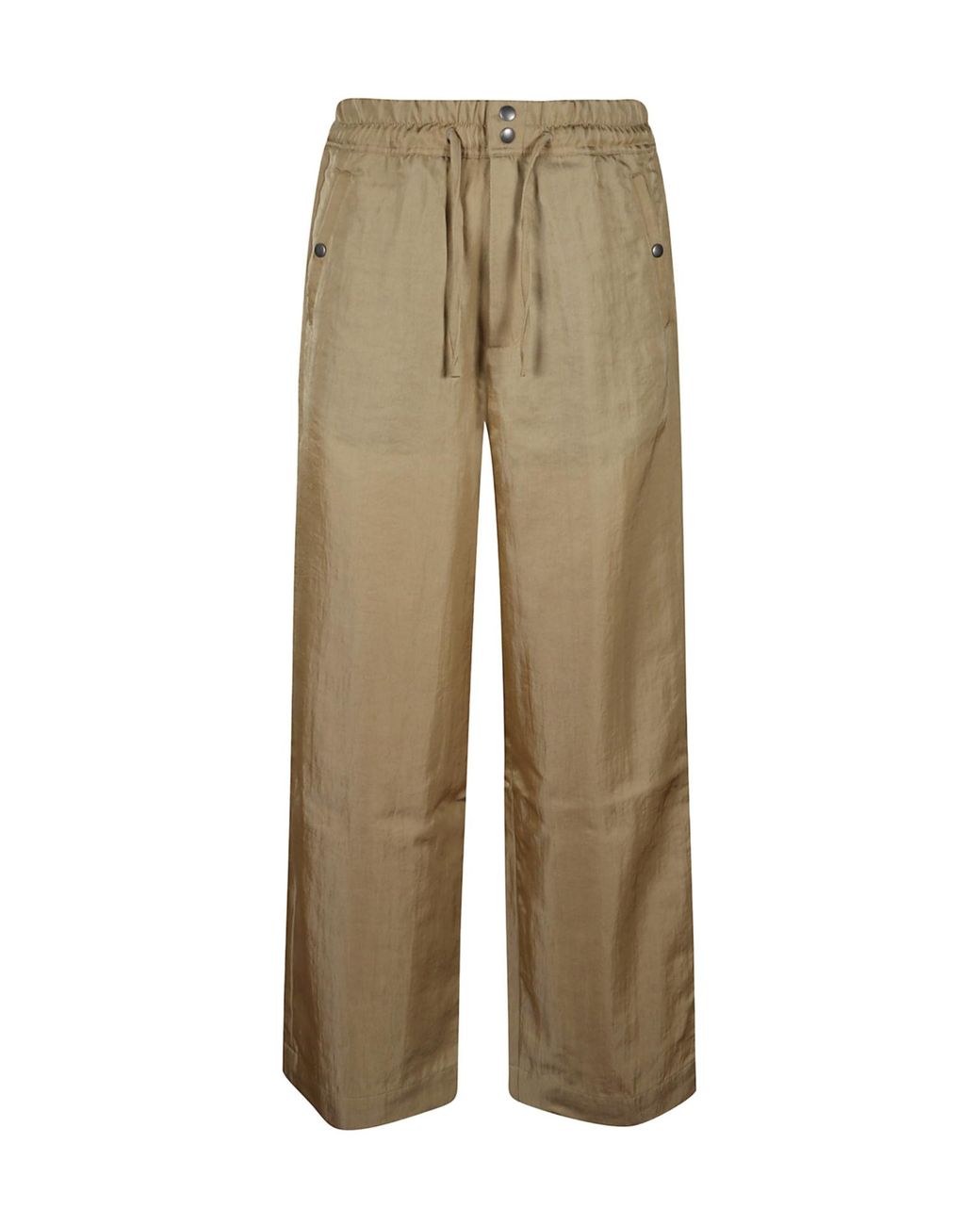 Dries Van Noten Natural Drawstring Casual Pants for men