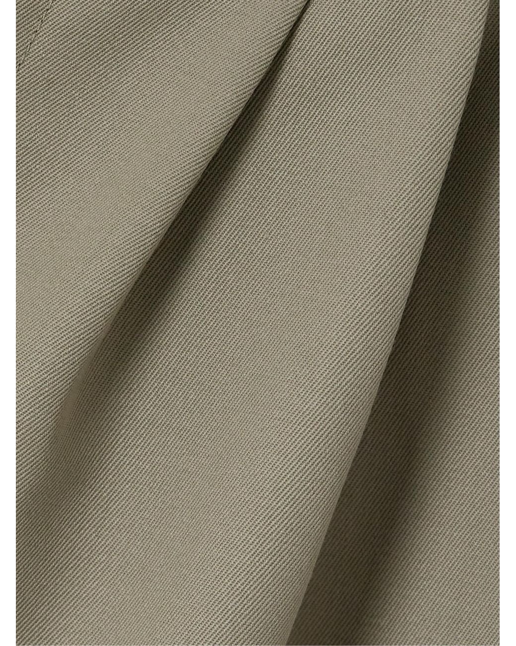Anine Bing Green Carrie High Waist Wide-Leg Trousers