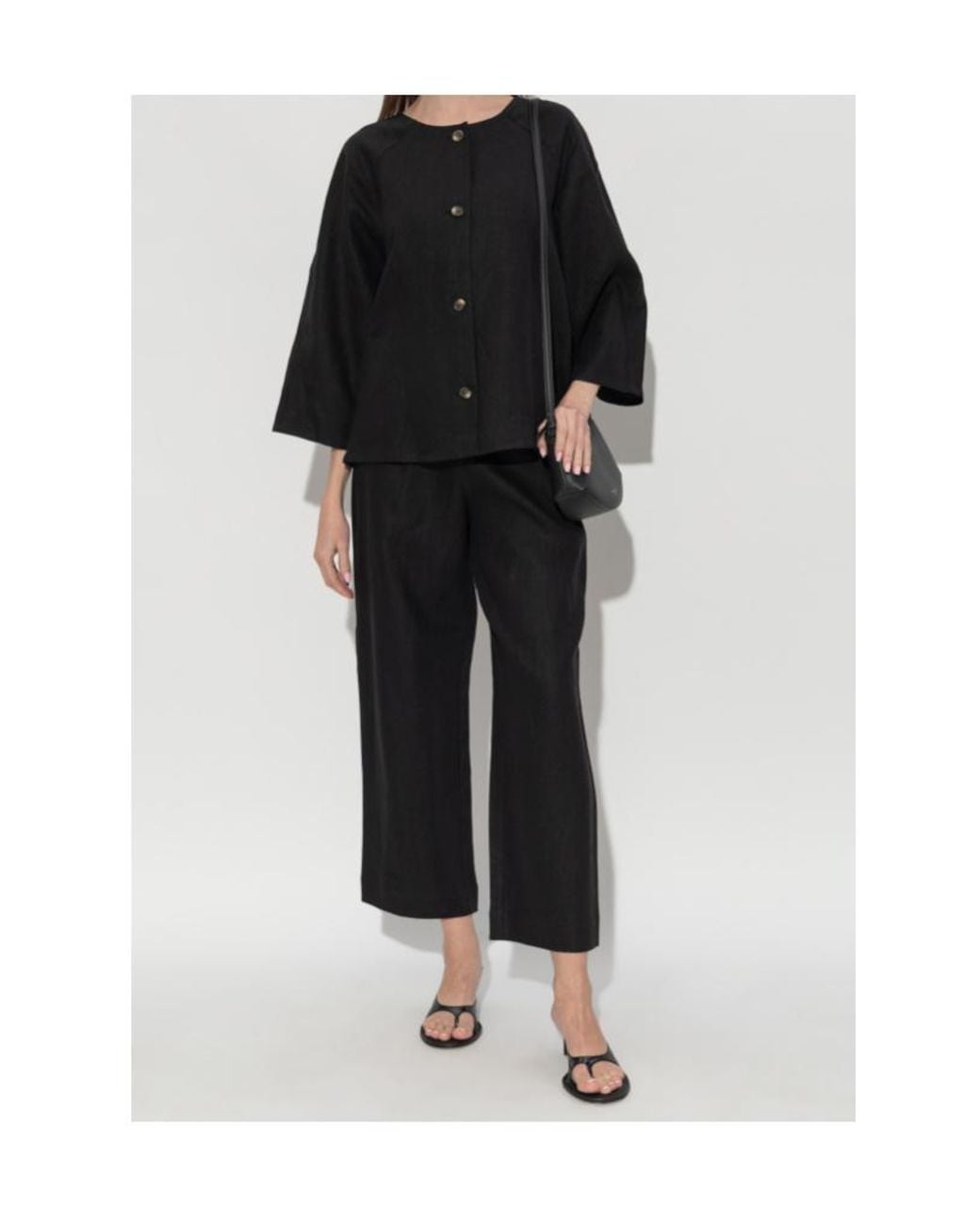 Posse Black Noelle Wide-Leg Pants