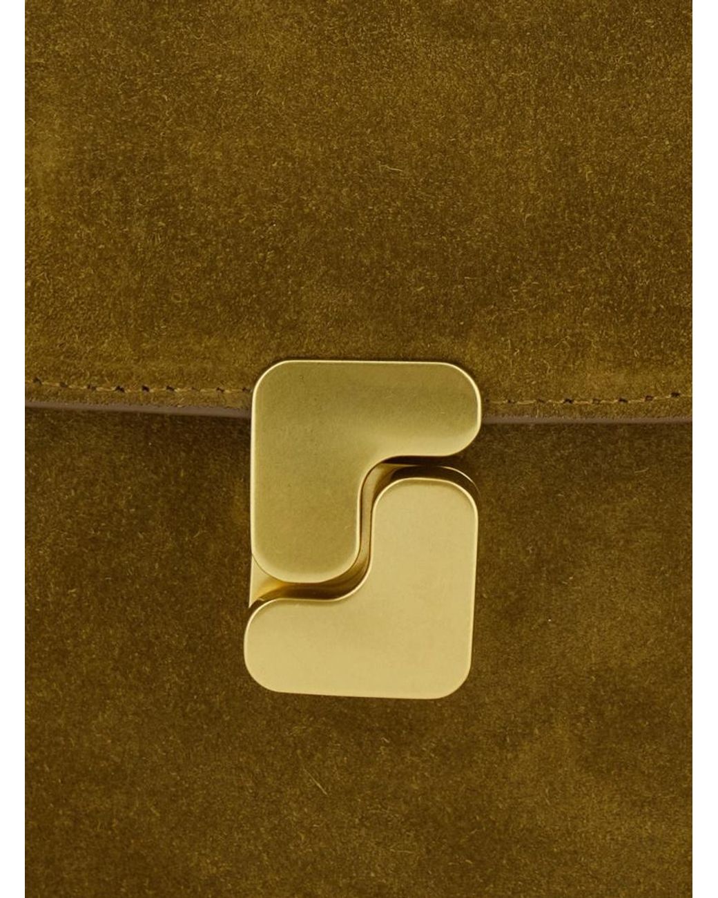 Soeur Green Bellimin Flap Shoulder Bag