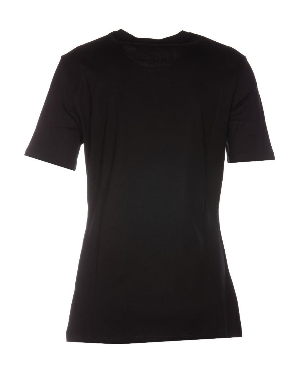 Versace Black Micro-Standard Short-Sleeved T-Shirt
