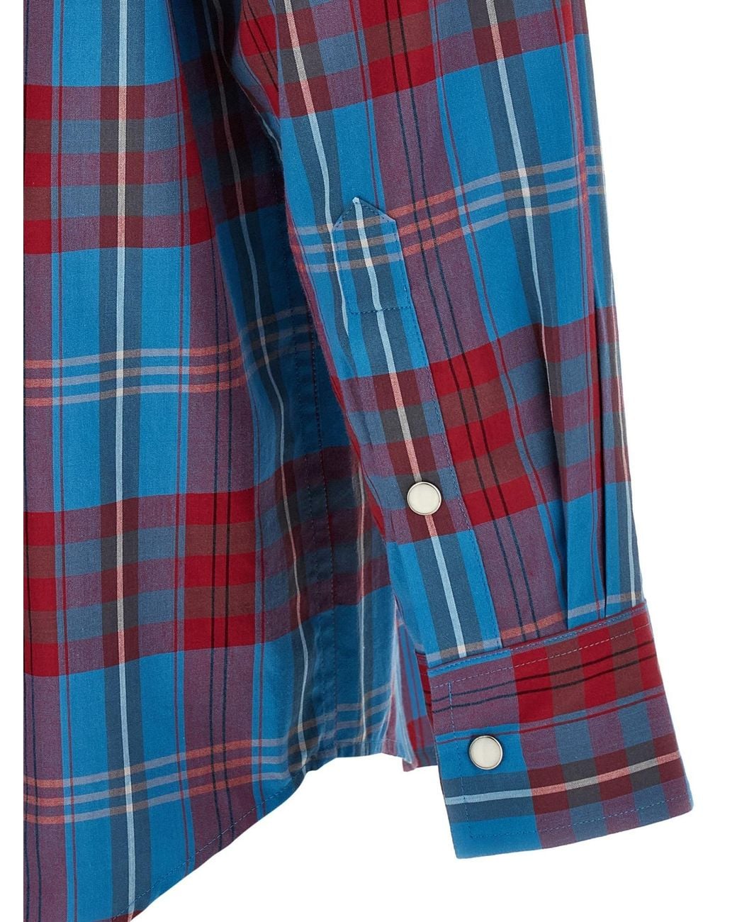Auralee Blue Long-Sleeved Shirt for men