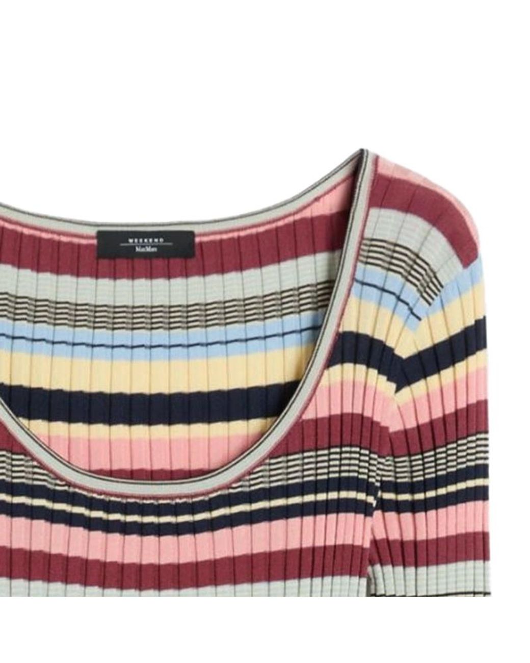 Weekend by Maxmara Multicolor Stretch Ribbed Jumper