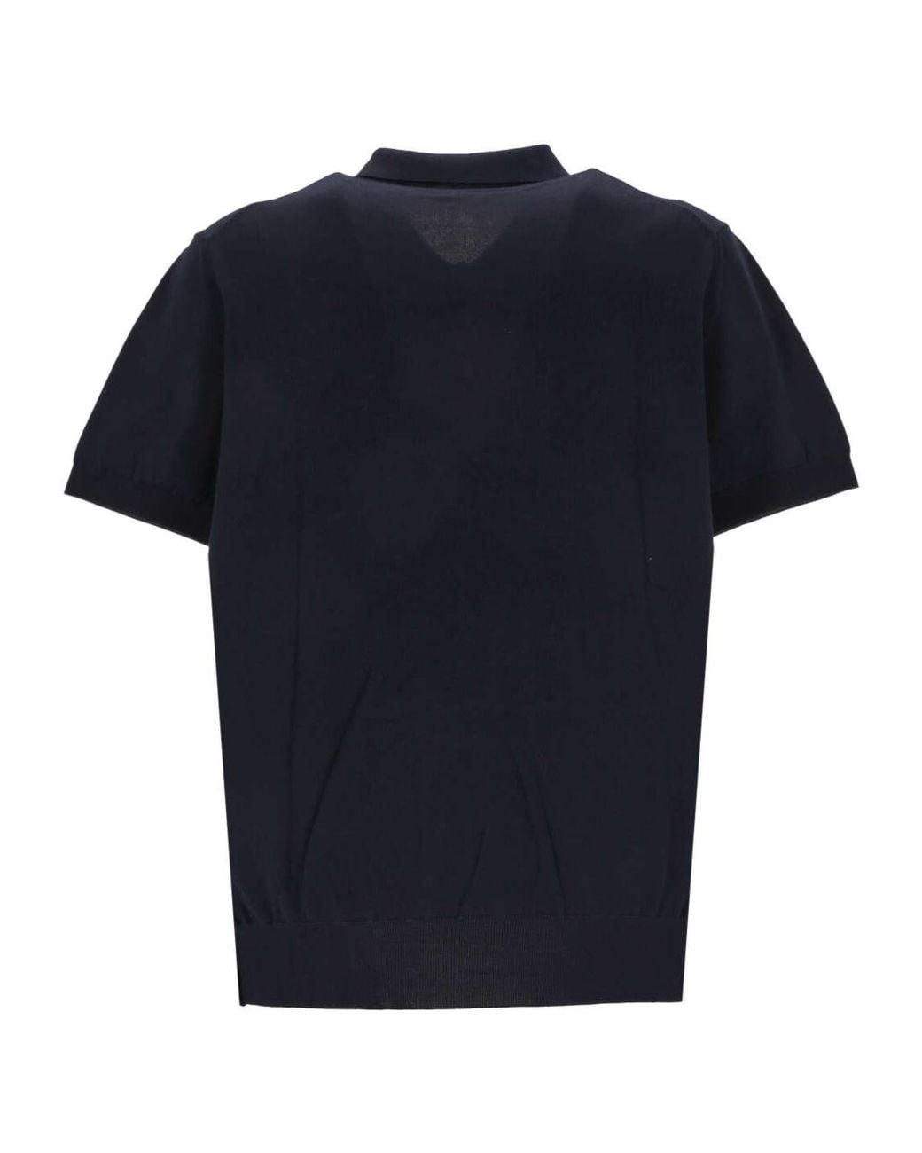 K-Way Blue Pleyne Knitted Polo Shirt for men