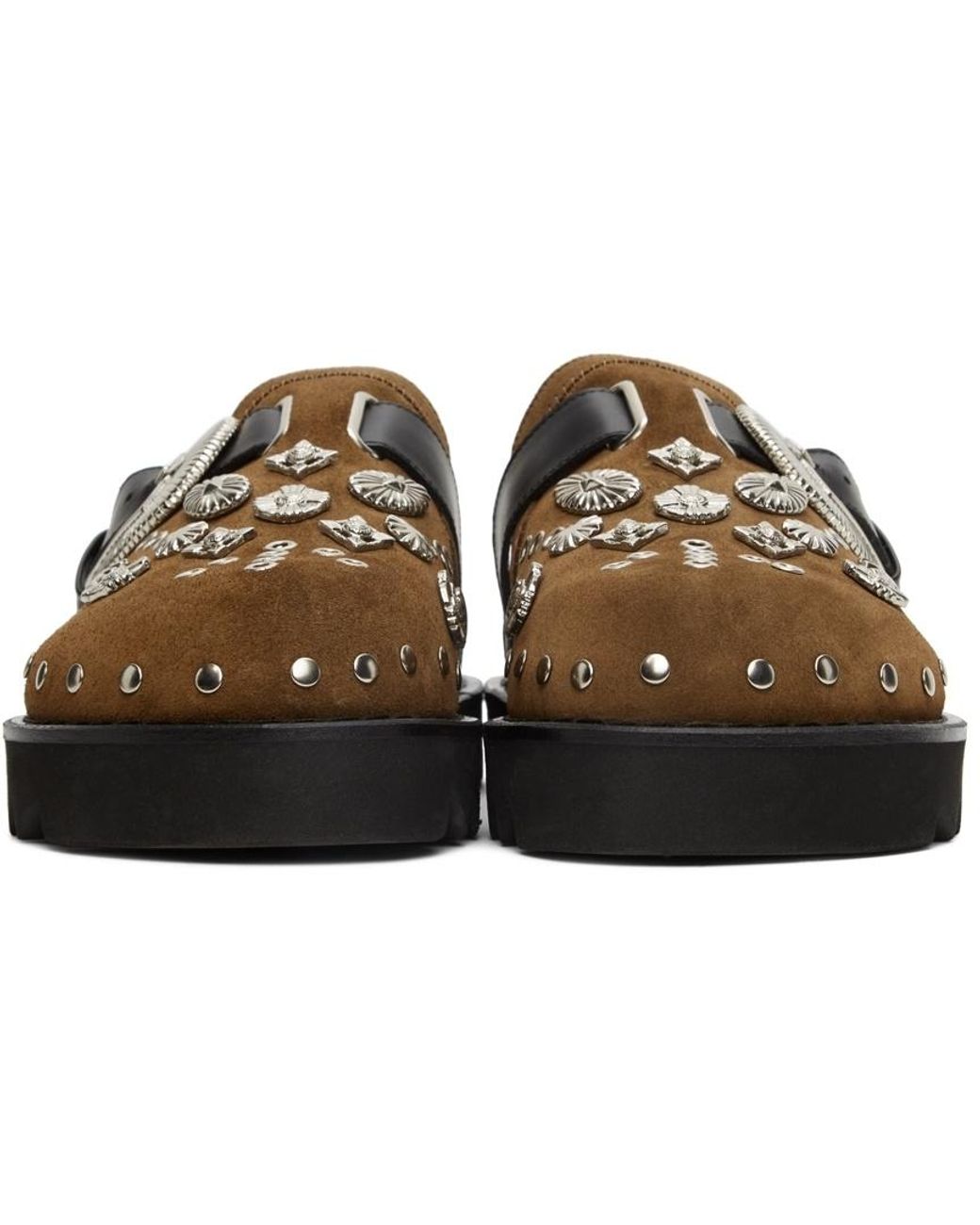 Toga Virilis Brown Tawny Logo Muller Shoes for men