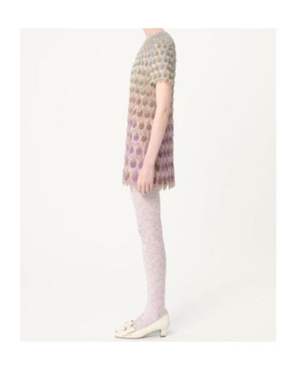 Valentino Multicolor Short Embroidered Organza Dress