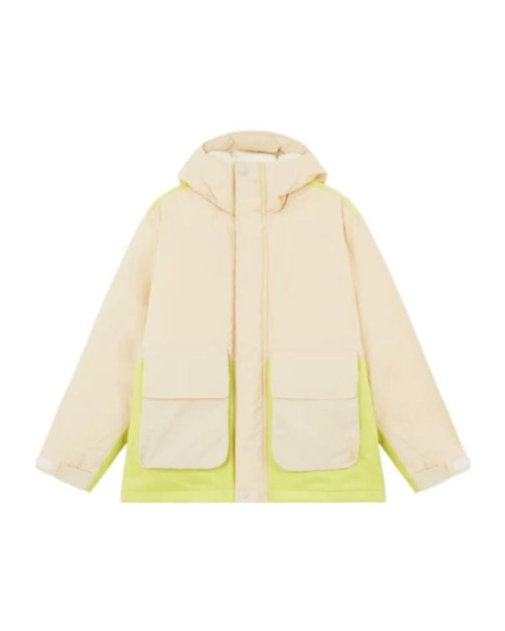 Stone Island Yellow Logo Printed Quilted Jacket for men