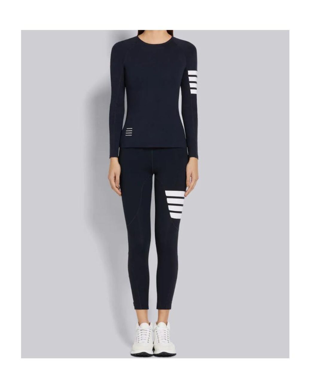 Thom Browne Blue 4-Bar Compression Top