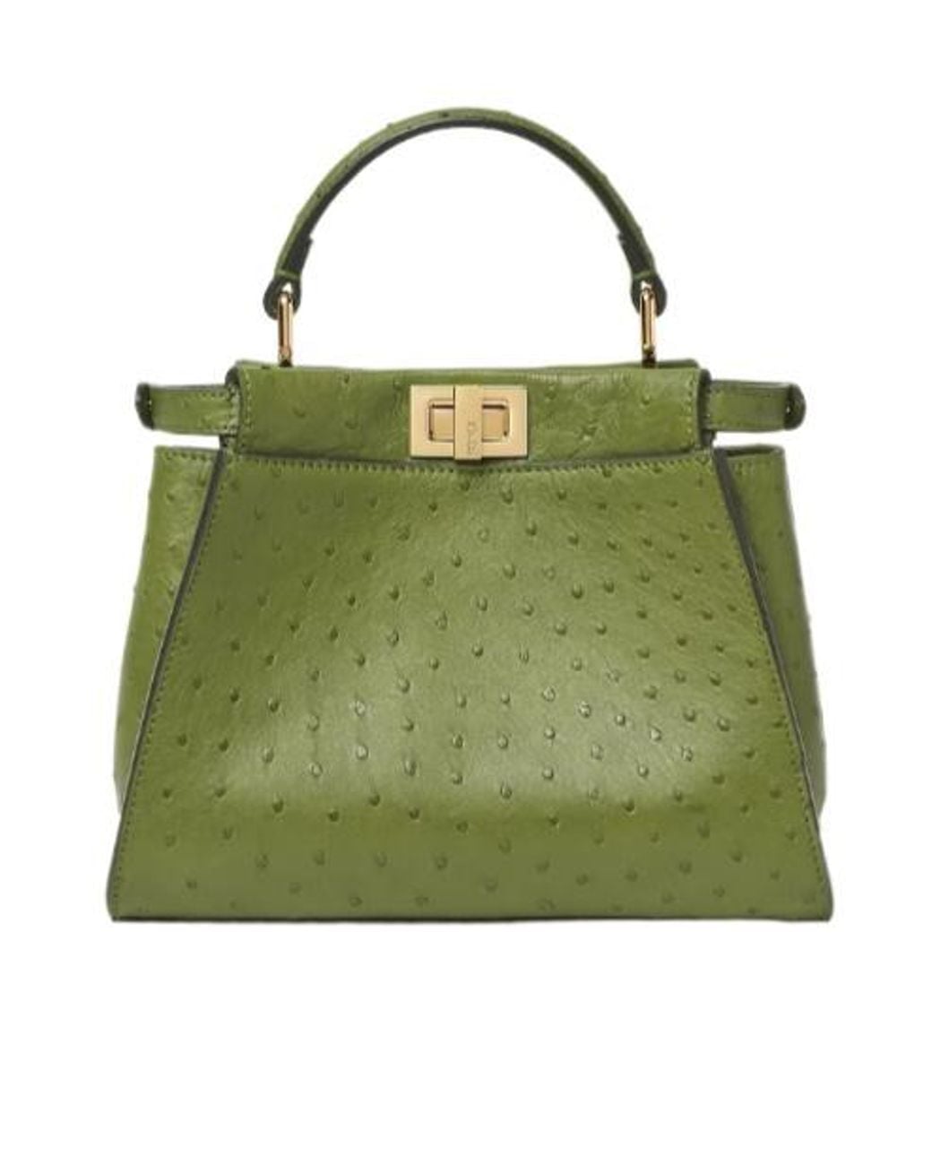 Fendi Green Peekaboo Shoulder Bag